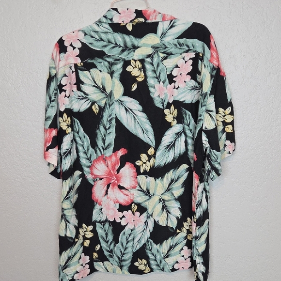Caribbean Silk Men's Hawaiian Print Button Down XL NWT - Picture 4 of 11